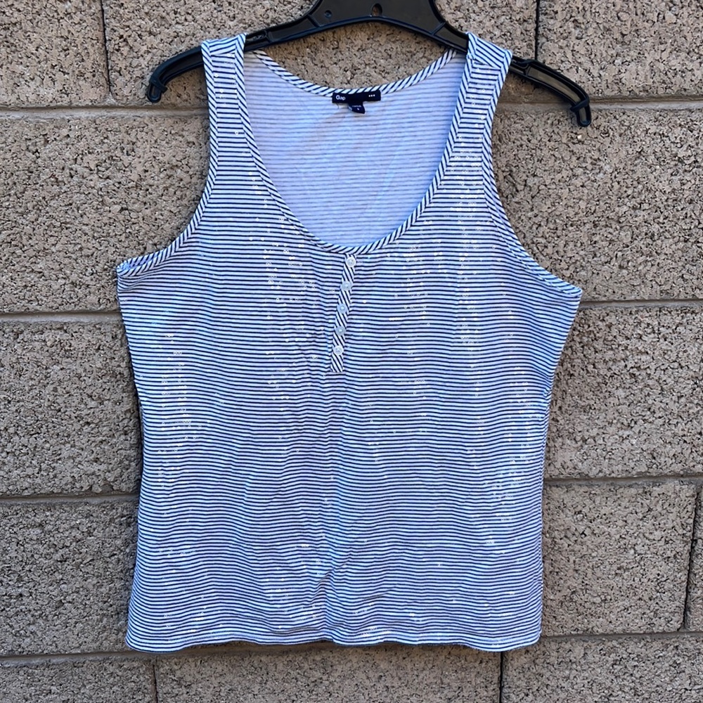 GAP Factory Sequin Striped Tank